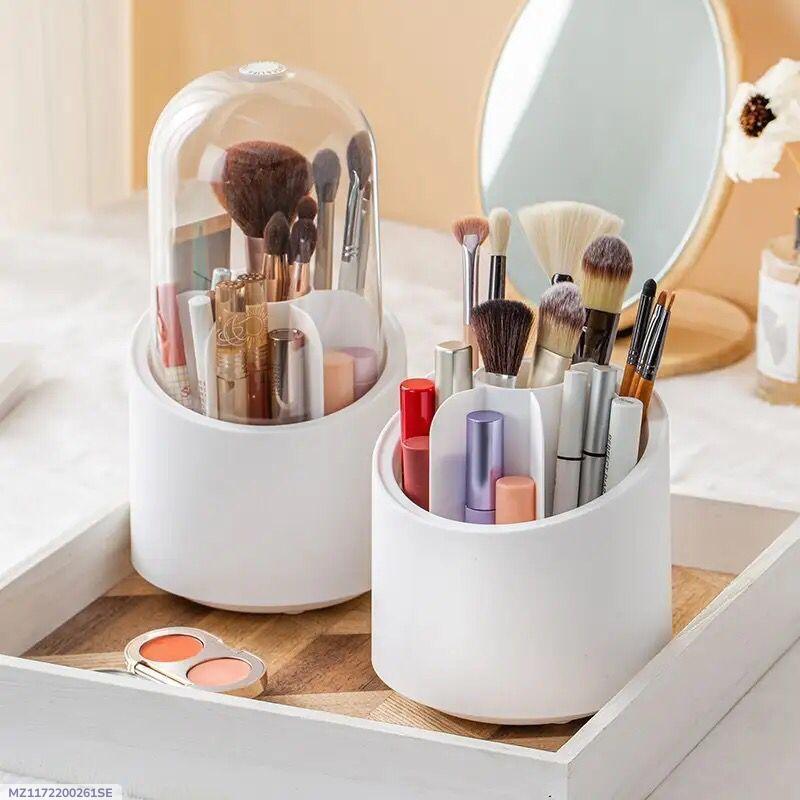 ✨ Elegant Makeup Organizer with Dustproof Cover