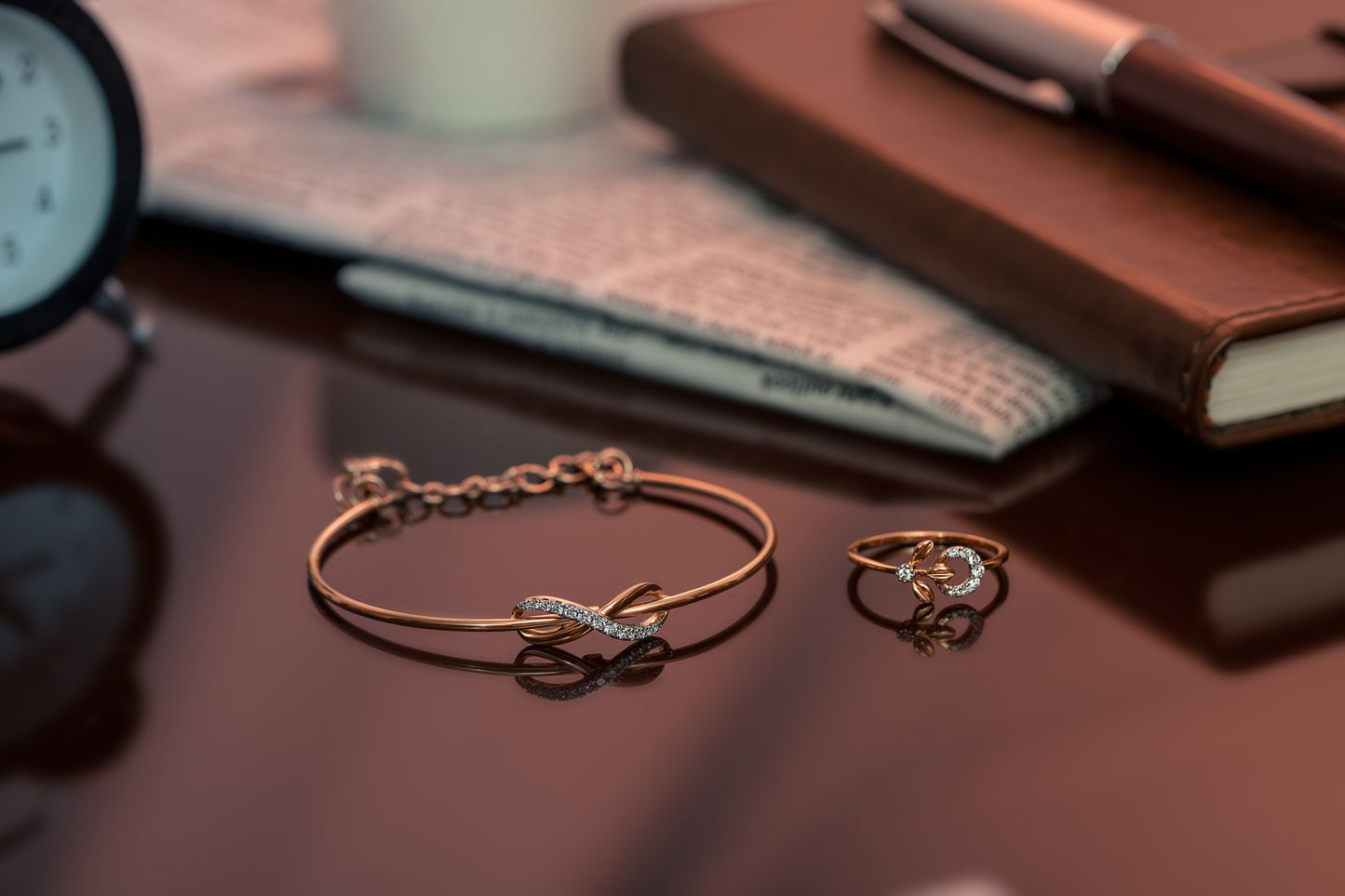 "Elegance in Every Detail" Set of 2 Bracelet and Ring